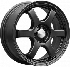 Диск R15 4x100 6J ET40 D60,1 Скад Киото черный барxат