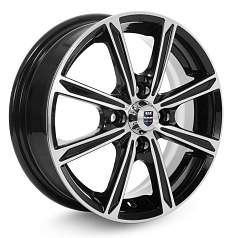 Диск R14 4x100 5J ET45 D67,1 K&K Флэш (КС698) алмаз черный