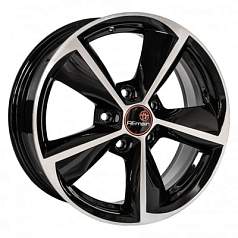 Диск R16 5x108 6,5J ET50 D63,35 RepliKey Focus (R160 ) BK/FP