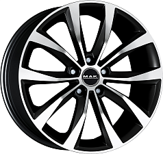 Диск R18 5x114,3 7J ET35 D66,1 MAK Wolf Black Mirror